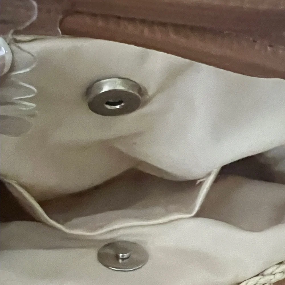 American Eagle Outfitters NWT Cream Woven Crossbody Bag/Purse - Picture 11 of 12